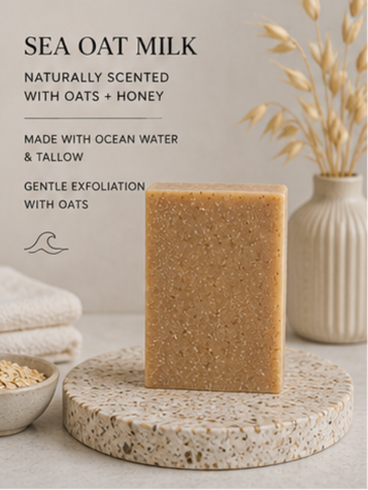 Sea Oat Milk | Ocean Water Goat Milk Soap