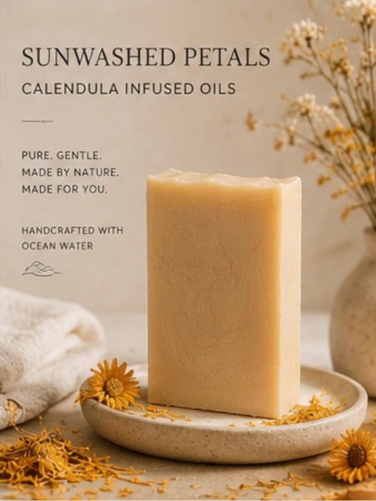 Sunwashed Petals | Ocean Water Soap Bar