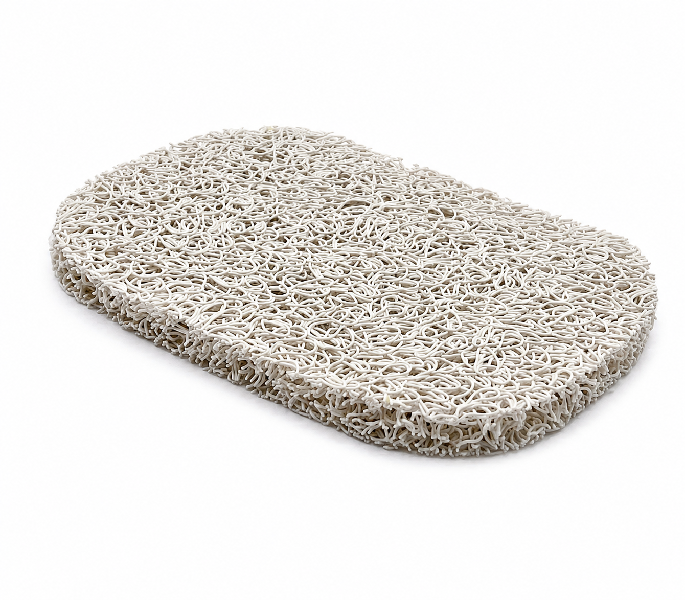 White Soap Saver Pad | BPA-Free Draining Soap Dish | Extends the Life of Your Soap