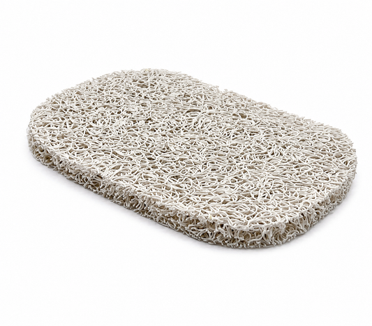 White Soap Saver Pad | BPA-Free Draining Soap Dish | Extends the Life of Your Soap