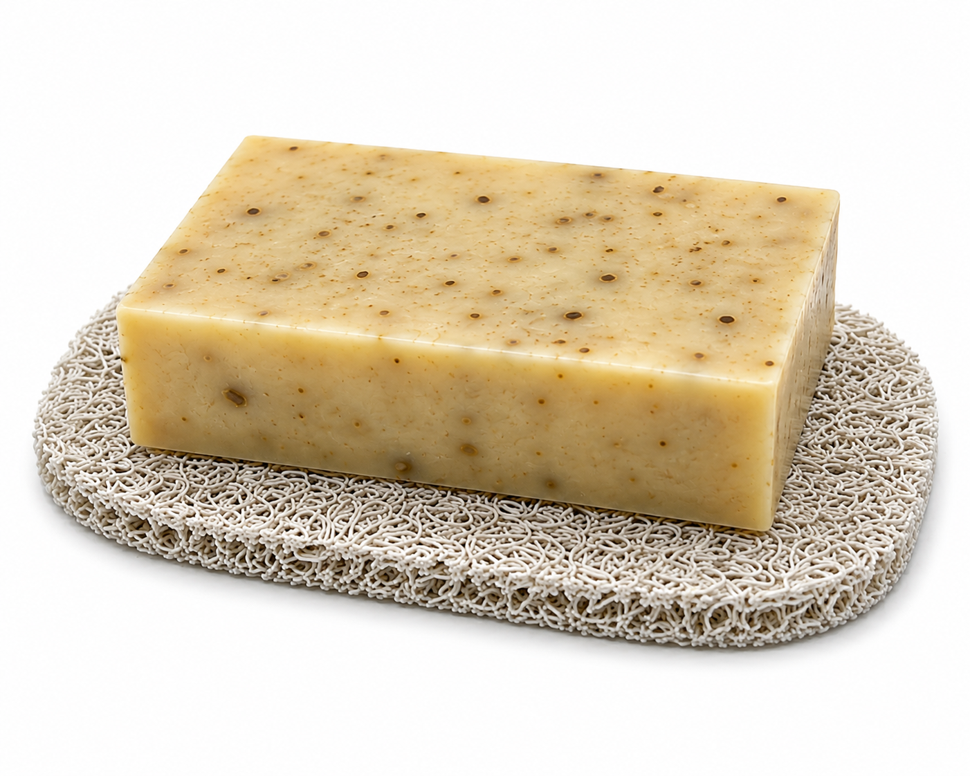 White Soap Saver Pad | BPA-Free Draining Soap Dish | Extends the Life of Your Soap
